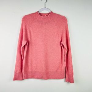 NEW J. Crew Light Pink Mock Neck Sweater Alpaca Merino Size Small